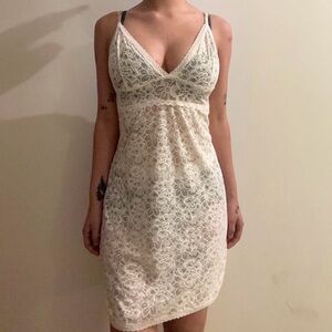 Victoria's Secret Cream Lace Chemise